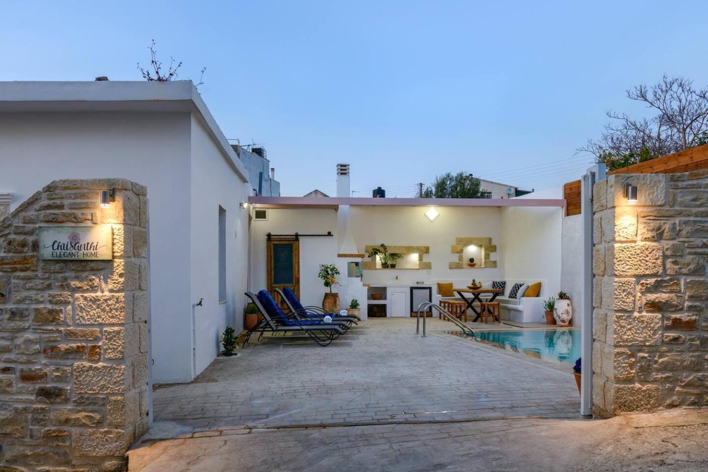 Chrisanthi Elegant Villa Pitsidia Exteriér fotografie