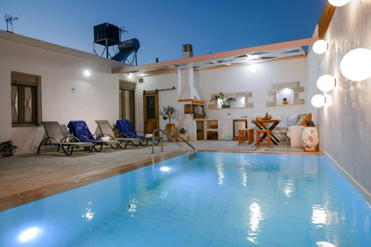 Chrisanthi Elegant Villa Pitsidia Exteriér fotografie